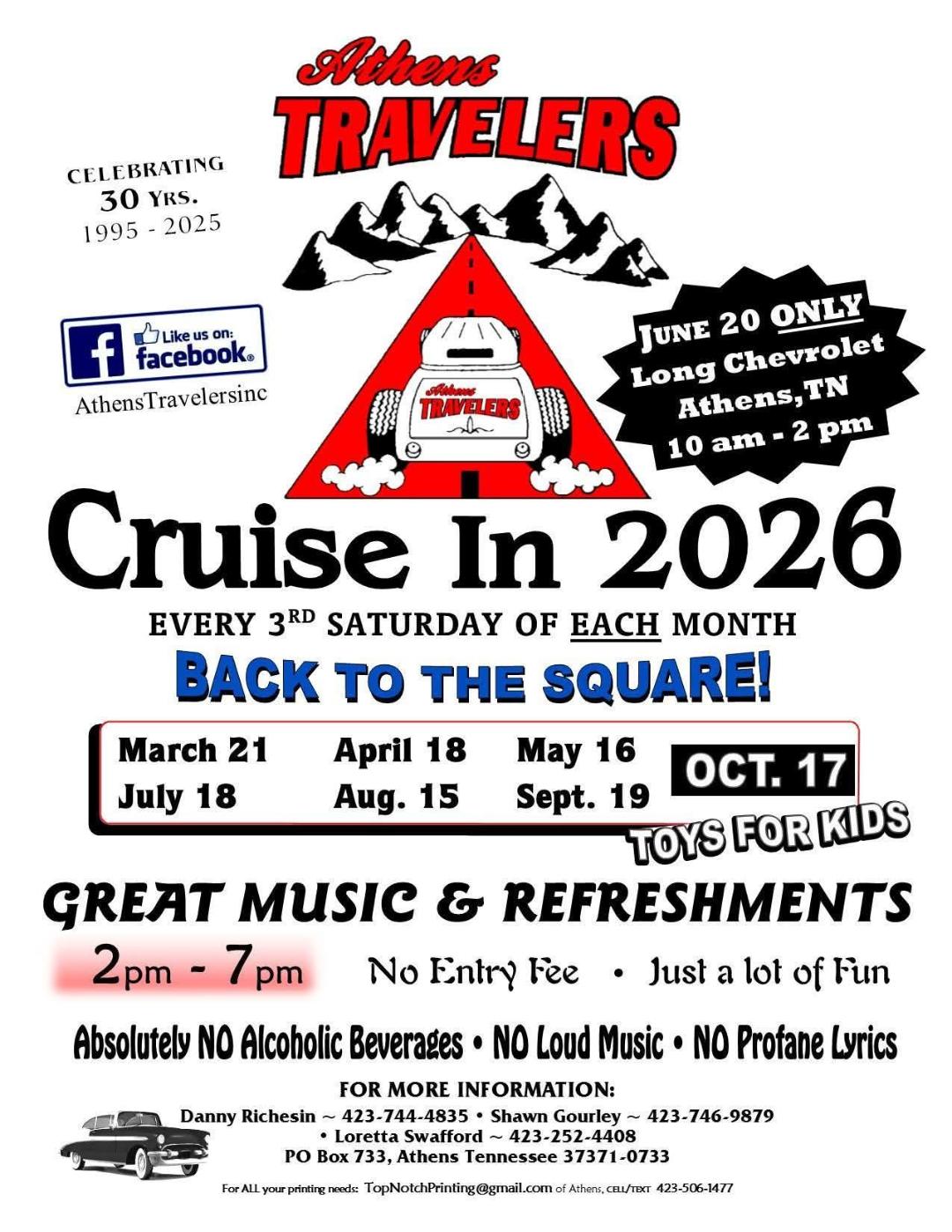 Athens Travelers Cruise In flyer