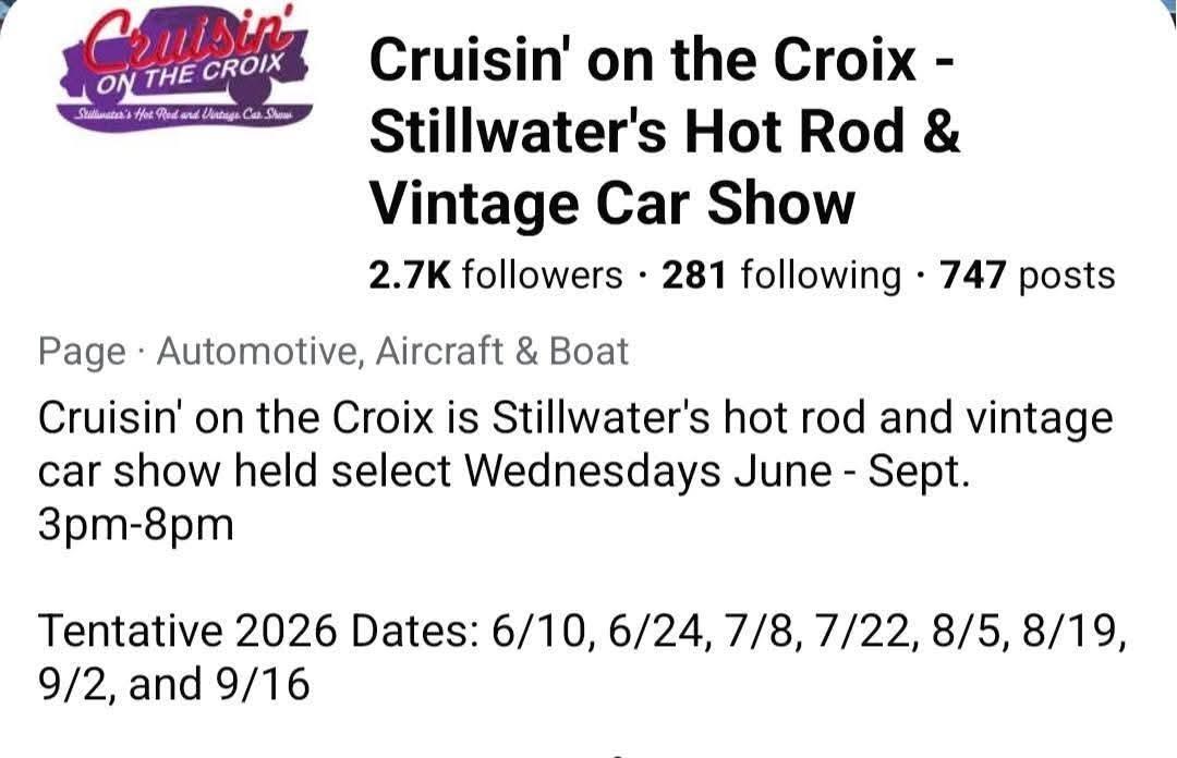 Cruisin' on the Croix flyer