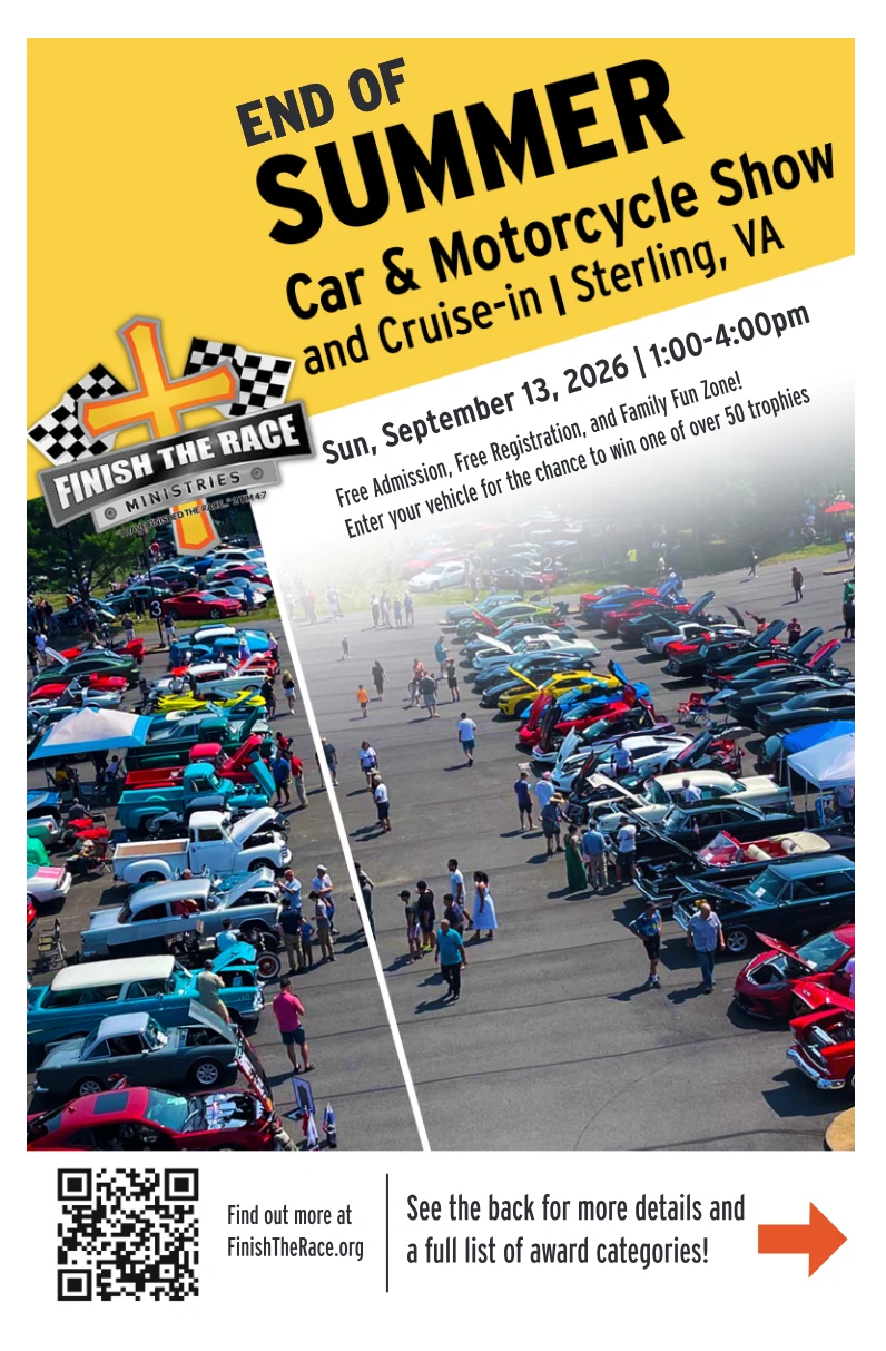 END OF SUMMER Car & Motorcycle Show and Cruise-in | Sterling, VA flyer