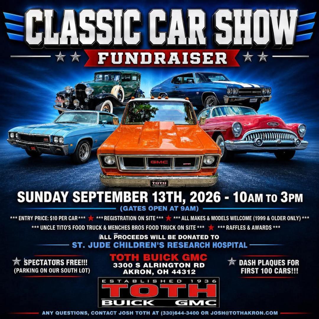 CLASSIC CAR SHOW FUNDRAISER flyer