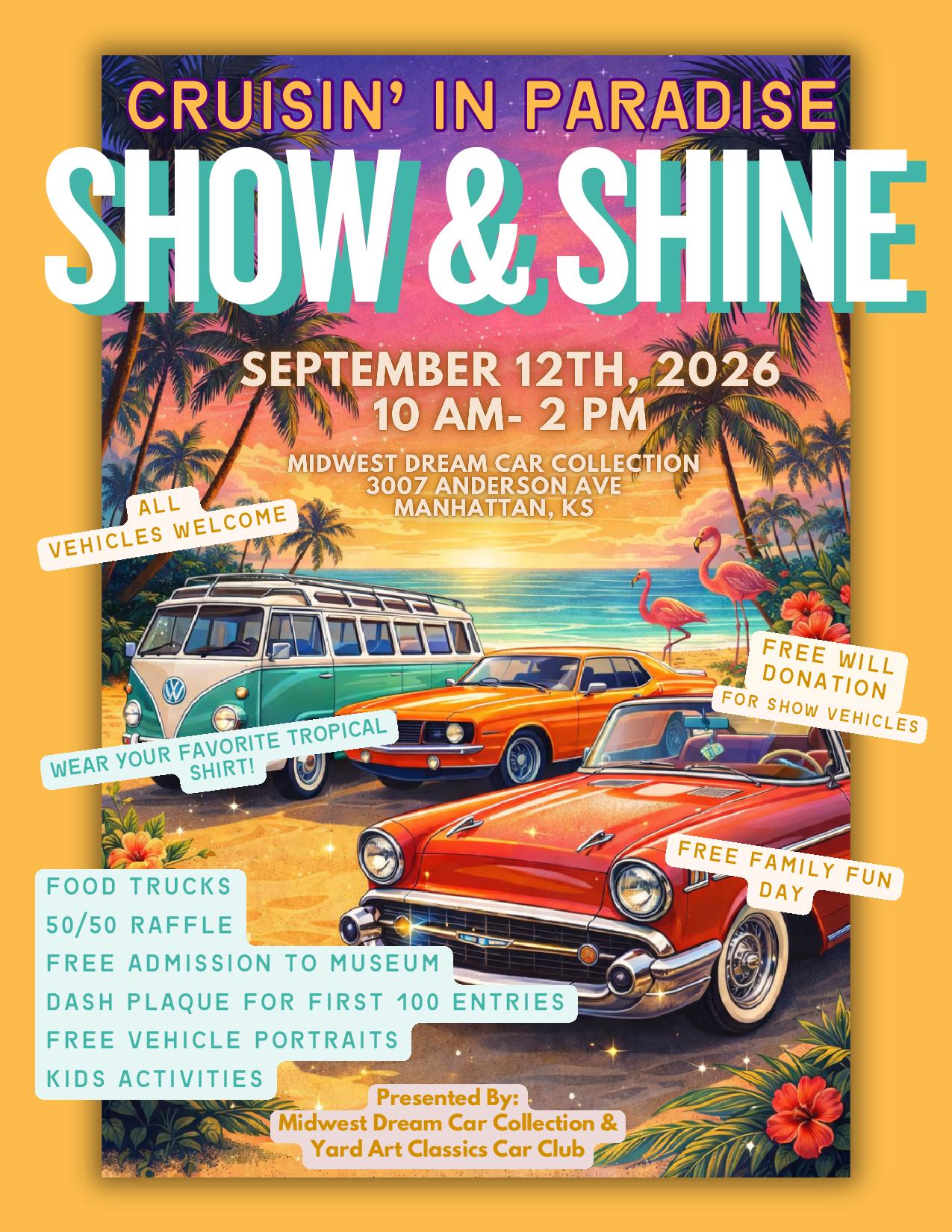 Cruisin’ in Paradise Show & Shine flyer