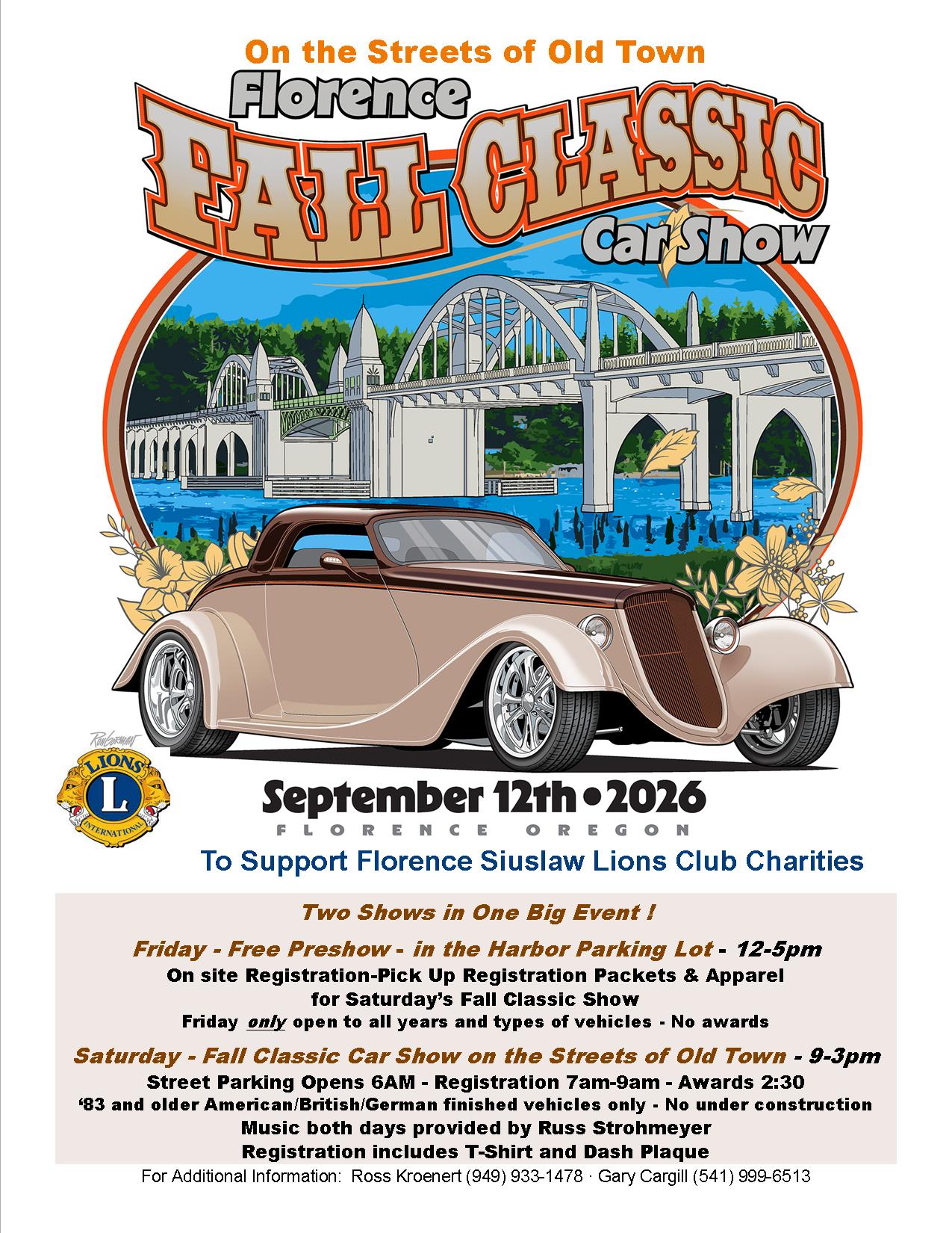 Florence Fall Classic Car Show flyer