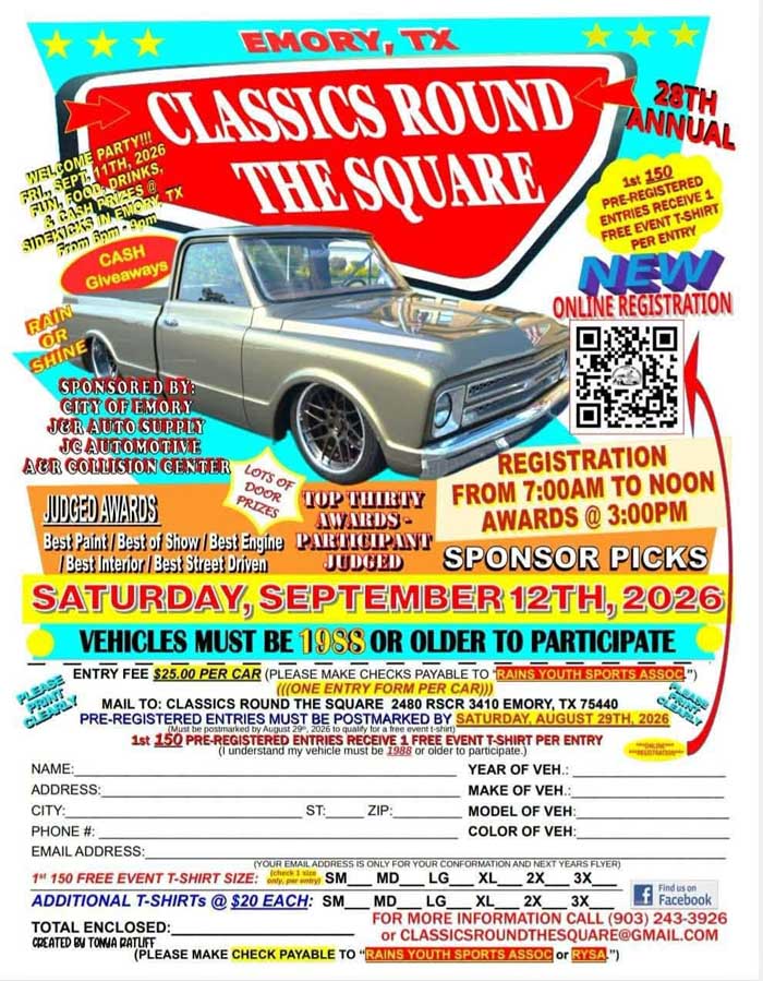 Classics Round the Square flyer