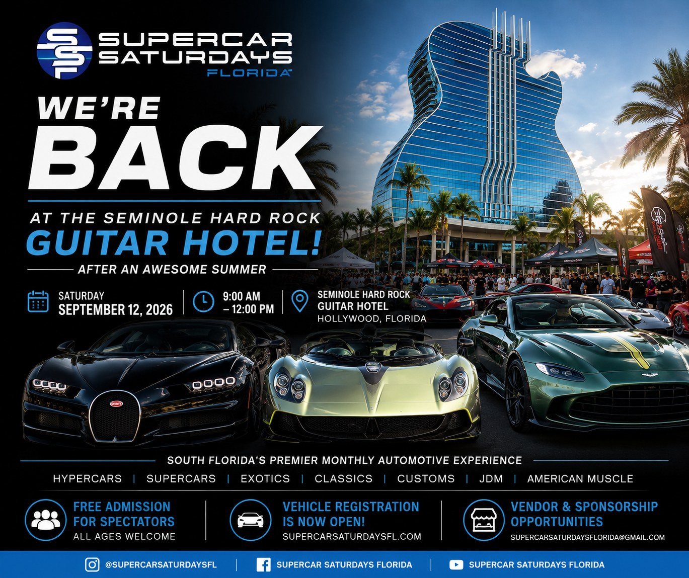 Supercar Saturdays Florida flyer