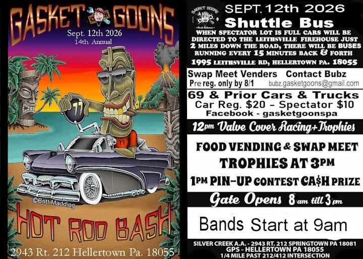 Gasket Goons Hot Rod Bash flyer