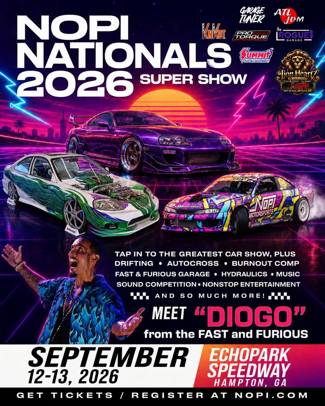 NOPI NATIONALS 2026 SUPER SHOW flyer